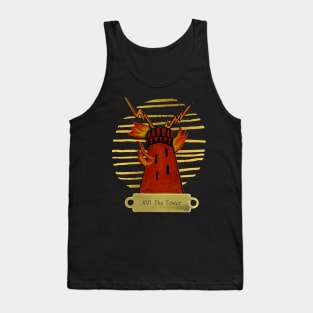 XVI The Tower Tarot card Tank Top